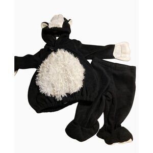 Old Navy Infant Skunk Costume 12-24 Months Black & White Polyester